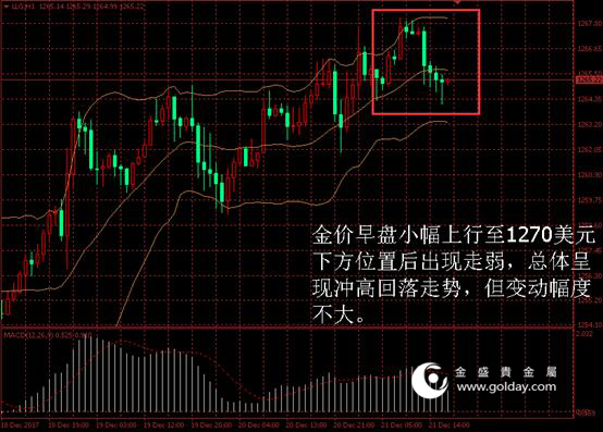 金盛盈富金价日内走势