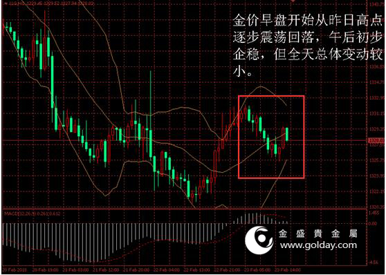 金盛盈富 金价日内走势