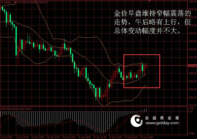 金盛盈富 金价日内走势