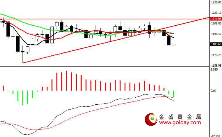 金盛盈富 现货黄金日线图