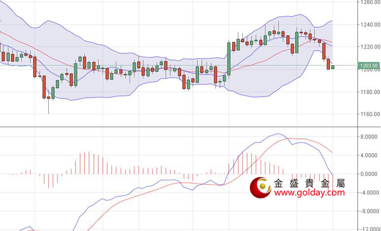 金盛盈富 现货黄金日线图